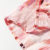 Women's Pink Abstract Watercolor Tie Dye Tiered Maxi Skirt - High Waist Bohemian Style - Image 10