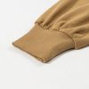 Women's Brown Oversized Kangaroo Pocket Half Zipper Hoodie - Image 13