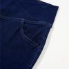 Women's Dusk Blue High Waist Flare Jeans with Crossed Waist - Image 13