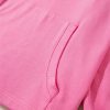 Women's Oversized Hoodie with Kangaroo Pocket - Bonbon Color - Image 15