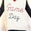 Women's White Vintage Game Day Sweater Vest - Image 10