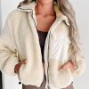 Women's Jet Stream Zip-Up Hooded Sherpa Jacket with Pocket - Image 12