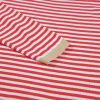 Women's Fiery Red Striped Drop Shoulder Sweater with Contrast Trim - Image 20