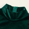 Evergreen Velvet High Neck Tiered Ruffle Mini Dress - Image 12