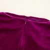 Pitaya Pink Velvet High Neck Ruched Long Sleeve Bodycon Dress - Image 18