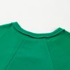 Plus Size Women's Bright Green Exposed Seam Drop Shoulder Sweatshirt - Image 10