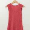 Women's Flamingo Textured Knit U Neck Slim Fit Sweater Vest - Casual & Stylish - Image 10