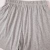 Women's Gray Solid Color 2-Piece Shorts Set - Casual Loose Tee and High Waist Shorts - Image 13