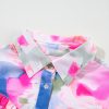 Women's Multicolour Abstract Printed Lantern Sleeve Blouse - Image 12