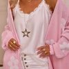 Women's Pink Floral Print Knitted Open Front Cardigan - Image 8