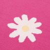 Women's Bright Pink Daisy Flower Crew Neck Long Sleeve Sweater – Cozy & Stylish - Image 18