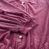 Plus Size Velvet Meadow Mauve Tiered Buttons Dress with V Neck - Image 11