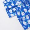 Women's Blue Floral Print Wide Leg Sleeveless Jumpsuit - Perfect for Summer Vacations - Image 15