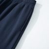 Women's Navy Blue Solid Color Active Set - Collared Sweatshirt and High Waist Pants - Image 14
