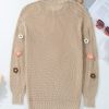 Women's Parchment Hello Floral Embroidered Knit Loose Sweater - Image 4