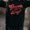 Women's Black Game Day Graphic Pullover Sweatshirt - Casual Comfort for Fall - Image 6