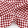 Women's Red Plaid Gingham High Waist Shorts with Elasticated Waistband - Image 11