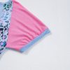 Women's Sky Blue Leopard Print Colorblock Plus Size T-Shirt - Casual and Cozy - Image 12