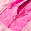 Women's Pink Colorblock Patchwork Half Zip Oversized Sherpa Hoodie - Image 10
