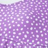 Women's Plus Size Purple Polka Dot Print Ruffled Knotted V Neck Tankini Set - Image 17