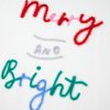 Women's Plus Size White Tinsel Merry AND Bright Christmas Sweater - Image 12