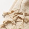 Women's Apricot Tassel Trim Wrap Knot Side Bohemian Mini Skort for Summer - Image 12