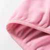 Women's Pink Colorblock Patchwork Half Zip Oversized Sherpa Hoodie - Image 8