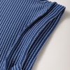 Plus Size Sail Blue Ribbed V Neck Tee and High Waist Pants Set for Women - Image 12