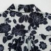 Women's Black Floral Bubble Sleeve Casual Shirt - Elegant Summer Top - Image 9