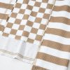 Women's Unique Khaki Lantern Sleeve Patchwork Blouse with Pocket - Image 13