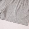 Women's Gray Solid Color 2-Piece Shorts Set - Casual Loose Tee and High Waist Shorts - Image 14