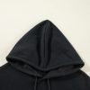 Women's Black Fleece Lined Kangaroo Pocket Hoodie - Image 22