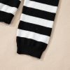 Women's Black Stripe Slim Fit High Neck Knit Sweater - Elegant and Warm - Image 9