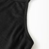 Women's Black Racerback Ribbed Knit Drawstring Bodycon Dress - Sporty & Stylish - Image 10