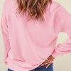 Women's Pink 'All You Need Is Love' Valentine's Slogan Graphic Sweatshirt - Image 4