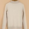 Women's Apricot Thermal Lined Ribbed Knit Mock Neck Sweater - Image 10