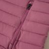 Women's Burgundy Solid Color Quilted Zip-Up Puffer Jacket for Winter - Image 12