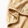 Chic Women's Gold Metallic Ruched Sleeve Blouse with Back Knot Detail - Image 8