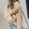 Women's Parchment Split Cuff Drop Shoulder Knit Sweater - Image 6