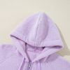 Women's Lavendula Fuzzy Patch Pocket Drawstring Hoodie - Image 7