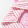 Women's Pink Rhombus Pattern Knit Open Front Cardigan with Pockets - Image 11