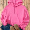 Women's Cozy Bonbon Solid Hoodie with Front Kangaroo Pocket - Image 7