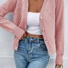 Women's Sepia Rose Pearl Beaded Button Up Cardigan - Image 2