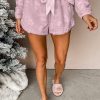 Women's Lavendula Textured Leopard Fleece Lounge Set - Image 2