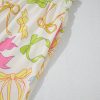 Women's Multicolour Bowknot Pattern Long Sleeve Top and Shorts Set - Image 15