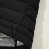 Women's Sleek Black Plush Quilted Zip Puffer Vest - Image 15