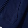 Women's Navy Blue Fleece Lined Zip-Up Hoodie for Ultimate Comfort - Image 13