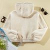 Women's Jet Stream Zip-Up Hooded Sherpa Jacket with Pocket - Image 14