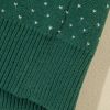 Women's Green Christmas Snowflake Dotted Print Round Neck Sweater - Cozy & Chic - Image 18