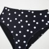 Women's Black Polka Dot Print V Neck Tankini Set - Stylish Two-Piece Swimwear - Image 17